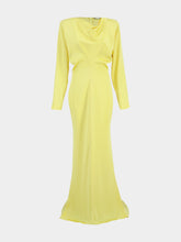 Stella McCartney Camomile Yellow Satin Maxi Dress