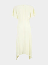 Stella McCartney Buttermilk Satin V-Neck Midi Dress