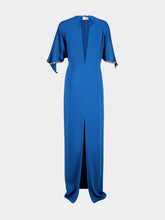 Stella McCartney Royal Blue Embellished Handkerchief Maxi Dress
