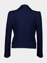 Valentino Garavani Provence Blue Viscose Jacket with Bow