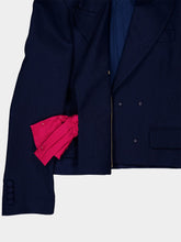 Valentino Garavani Provence Blue Viscose Jacket with Bow