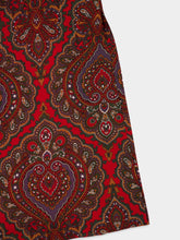 Valentino Garavani Paisley Silk Maxi Dress with Feathers