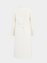 Valentino Garavani Ivory Drill Double Coat