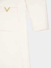 Valentino Garavani Ivory Drill Double Coat