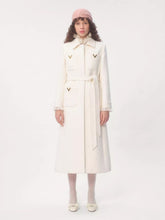 Valentino Garavani Ivory Drill Double Coat