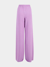 Valentino Garavani Lilac Cady Couture Silk Trousers