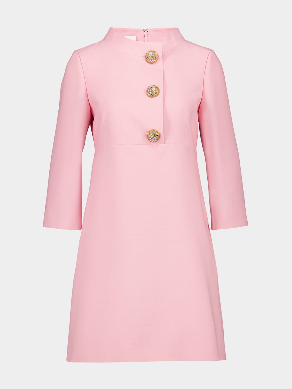 Valentino Garavani Light Pink Crepe Couture Short Dress