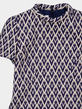 Valentino Garavani Night Blue Short Dress in Toute la V Jacquard