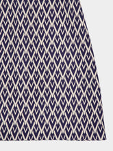 Valentino Garavani Night Blue Short Dress in Toute la V Jacquard