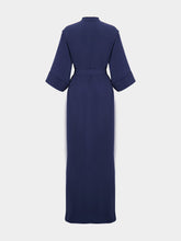 Valentino Garavani Indigo Cady Couture Silk Maxi Gown