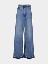 Stella McCartney Blue Two-Tone Wash Slouchy Straight Leg Jeans
