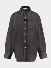 Stella McCartney Black Denim Washed Button Up Shirt
