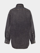 Stella McCartney Black Denim Washed Button Up Shirt