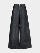 Stella McCartney Aged Blue Waxed Straight-Leg Jeans