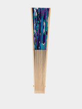 Pucci Turquoise and Blue Vivara Print Fan