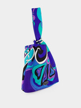 Pucci Turquoise and Blue Orchidee Emilio Silk Bag