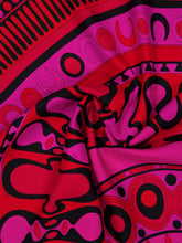 Pucci Fuchsia and Black Soleil Print Silk Carré