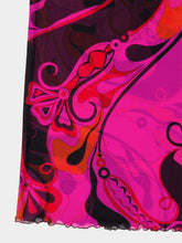 Pucci Fuchsia and Black Orchidee Tulle Dress