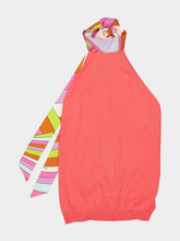 Pucci Fuchsia Silk Detail Halterneck Top