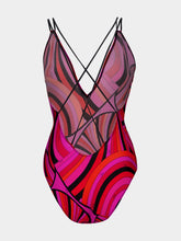 Pucci Fuchsia and Black Iride Print Swimsuit