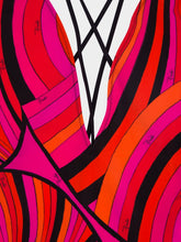 Pucci Fuchsia and Black Iride Print Swimsuit