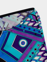 Pucci Turquoise and Blue Vivara Print Swimsuit