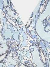 Pucci Pale Blue Orchidee Print Swimsuit