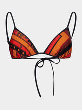 Pucci Vivara Print Triangle Bikini Top