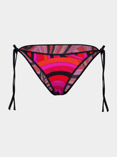 Pucci Fuchsia and Black Iride Print Bikini Bottom