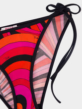 Pucci Fuchsia and Black Iride Print Bikini Bottom