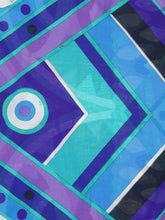 Pucci Turquoise and Blue Vivara Print Cotton Sarong