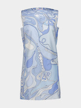 Pucci Pale Blue Orchidee Silk Mini Dress