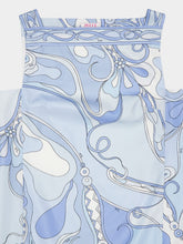 Pucci Pale Blue Orchidee Silk Mini Dress