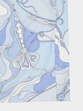 Pucci Pale Blue Orchidee Silk Mini Dress