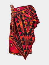 Pucci Orange and Black Occhi Print Dress