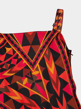 Pucci Orange and Black Occhi Print Dress