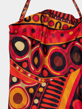 Pucci Black and Orange Soleil Print Satin Halter Maxi Dress