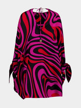 Pucci Fuchsia and Black Marmo Silk Kaftan