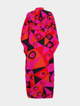 Pucci Fuchsia and Black Occhi Print Silk Kaftan