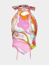 Pucci Orchidee Print Silk Top