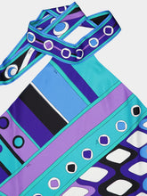 Pucci Turquoise and Blue Vivara Foulard Top