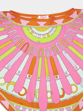 Pucci Soleil Print Silk Kaftan Top