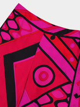 Pucci Fuchsia and Black Vivara Silk Palazzo Pants