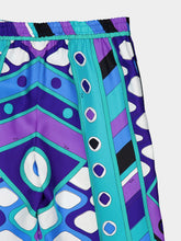 Pucci Turquoise and Blue Vivara Silk Pants