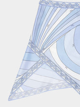 Pucci Pale Blue Iride Silk Scarf Skirt