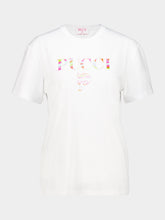 Pucci White Viscose Logo T-Shirt