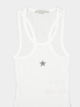 Stella McCartney Star Appliqué White Tank Top