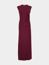 Stella McCartney Dark Cherry Satin Maxi Dress