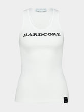 Stella McCartney Pure White Hardcore Slogan Tank Top