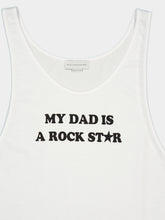 Stella McCartney White "My Dad Is a Rockstar" Cotton Tank Top